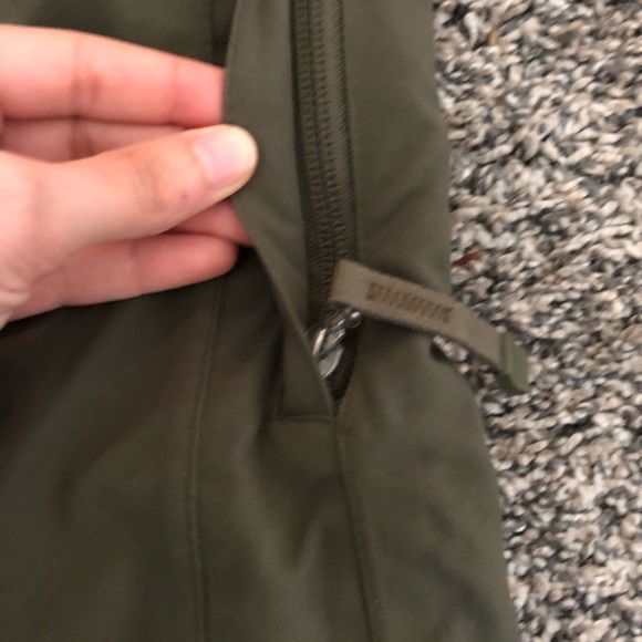 Men DC GREEN Snow pants with Orange suspenders - Picture 13 of 16